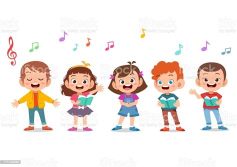 Gambar Kartun Anak Bernyanyi 56 Koleksi Gambar