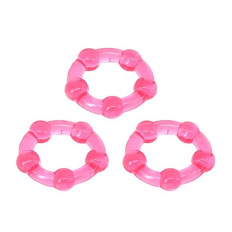 Buy 3pcs Sex Ring Endurance Glans Cock Extender Time Delay Penis Silicone Cock