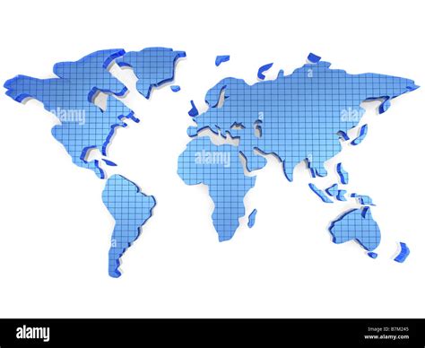 World Globe In 3d Render Stock Photo Alamy