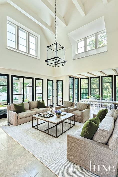 Black windows with a white exterior and interior is the hottest trend going at the moment, but are they right for your new build? A Wisconsin Residence with Stunning Lake Vistas | LUXE ...