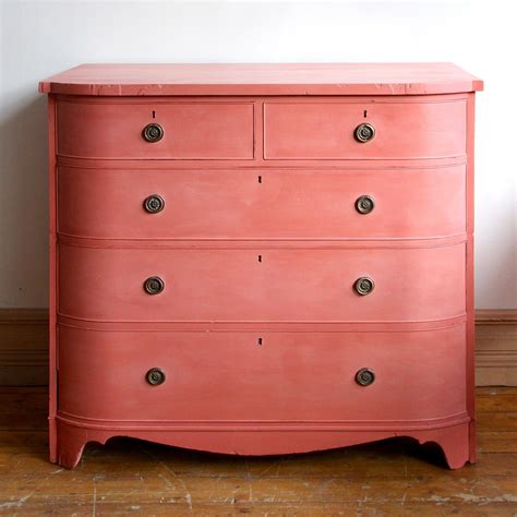 This Elegant Solid Wood Chest Of Drawers Has Been Painted In Annie