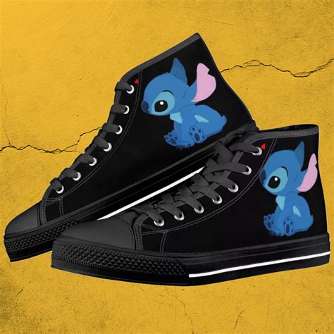 Lilo And Stitch Shoes Stitch High Tops Sneakers Mens Etsy