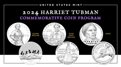 United States Mint Announces Designs For The Harriet Tubman Bicentennial Commemorative Coin Program