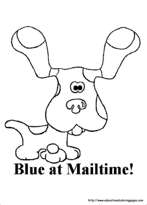 Article by abby kay | preschool and kindergarten worksheets. Blue's Clues Coloring Sheets - Educational Fun Kids ...