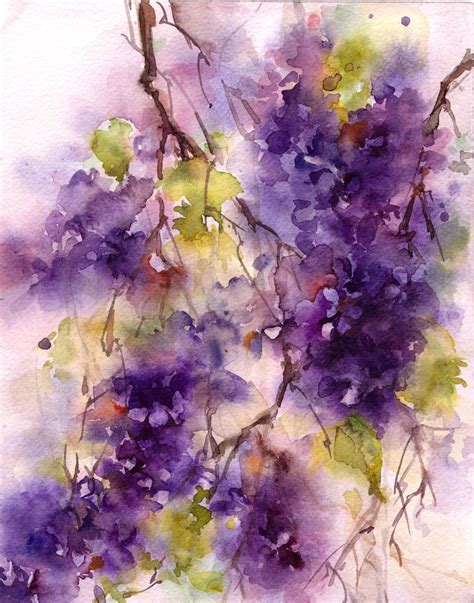 Lilac Watercolo Print Watercolor Painting Art Print