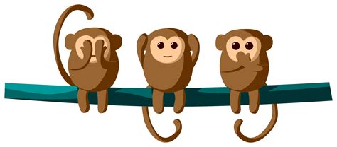 Three Wise Monkeys Clip Art Image Clipsafari