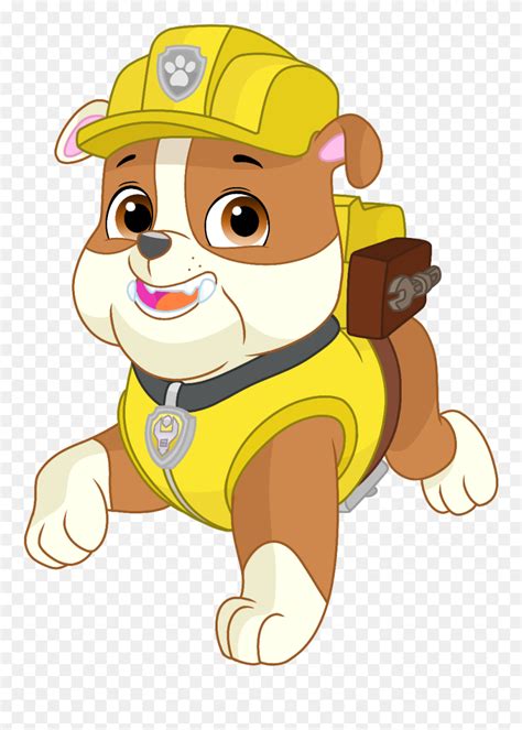 Show Accurate Rubble Paw Patrol Cartoon Clipart 5271510 Pinclipart