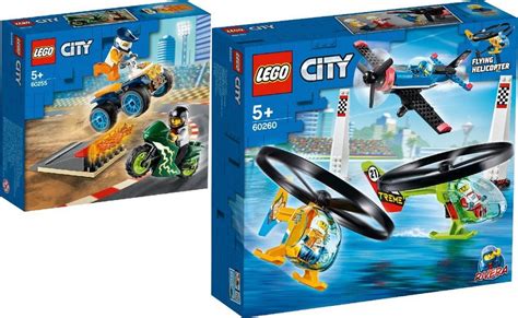 Lego® Konstruktions Spielset City 2er Set 60255 Stunt Team Airport