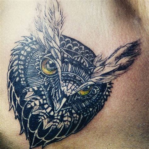 70 Outstanding Owl Tattoos For Chest Tattoo Designs