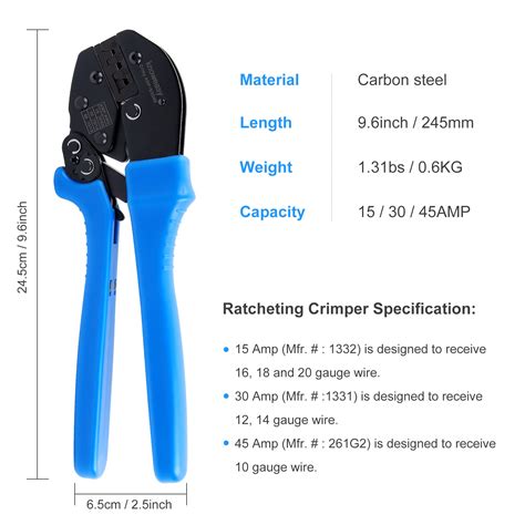Power Connector Crimperknoweasy Ratcheting Wire Crimper And Power
