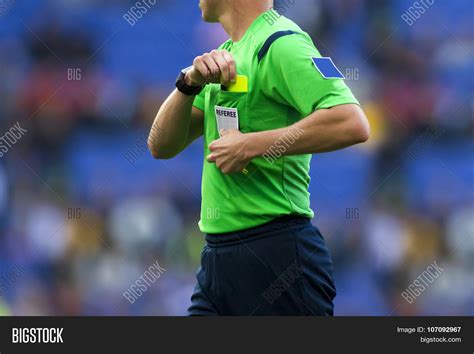 Soccer Referee Point Image Photo Free Trial Bigstock