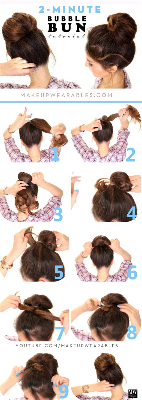 Collection Of How To Do A Messy Bun Hairstyle Step By Step With