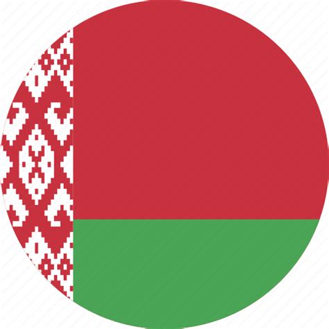 Belarus Belarus Flag Circle Circular Country Flag Flag Of Belarus