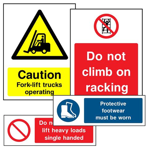 Warehouse Health And Safety Signs