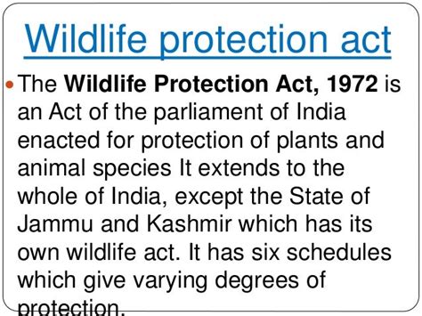 Wildlife Protection Act And Its Importance