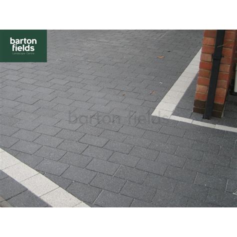 This silver grey bradstone granite paving provides a modern & contemporary finish to your patio. Block Paving: Granite Effect Shot Blast Paving in Dark ...