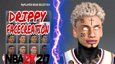 New Drippy Face Creation Tutorial In Nba 2k20look Like A Dribble God