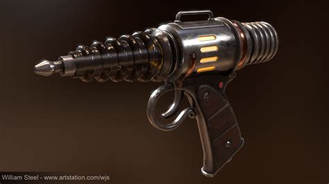 Retro Futuristic Ray Gun By William Steel Rretrofuturism