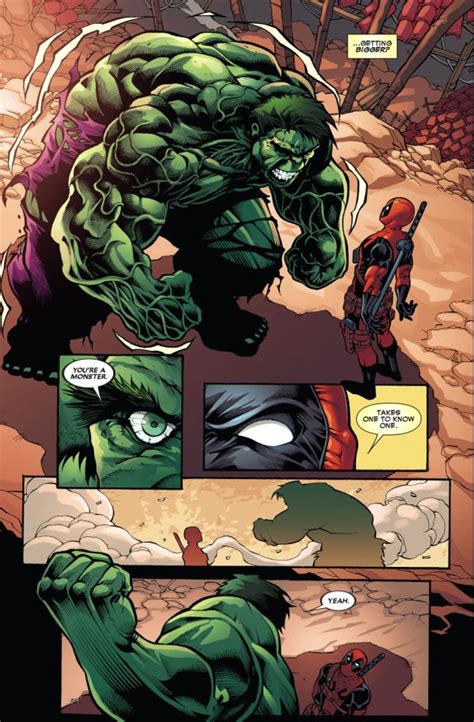 Deadpool Tries To Get The Hulk To Kill Him Hulk Marvel Best Marvel