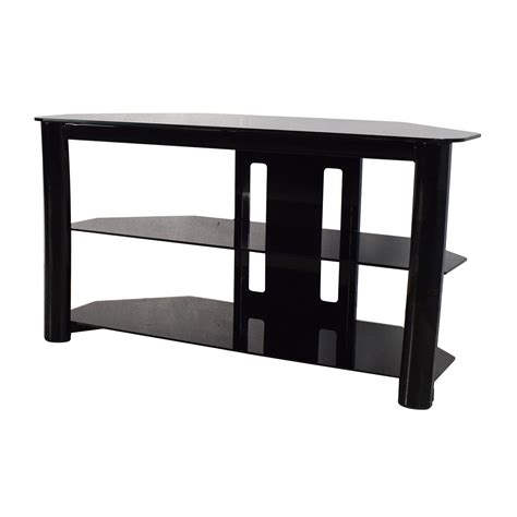 Glass Tv Stands Sonax Ny 9584 New York 58 Inch Metal And Glass Tv