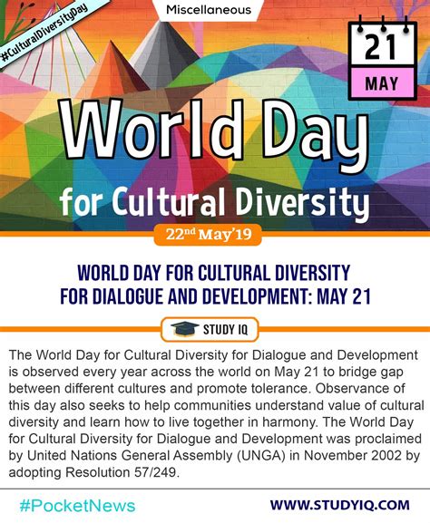 World Days Cultural Diversity Dialogue Beverage Can Culture