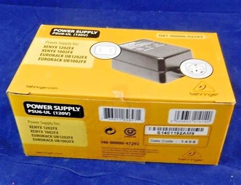 Power supply pada rangkaian ni adalah simetris 15vdc. MXUL6 Behringer PSU6-UL Mixer Power Supply XENYX 1202FX 1002FX Eurorack UB1202FX #Behringer ...