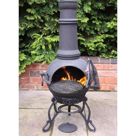 An unnoticed spark landing on dry leaf bits wedged between deck you can. Gardeco Cast Iron Charcoal Chimenea in 2020 | Propane fire ...