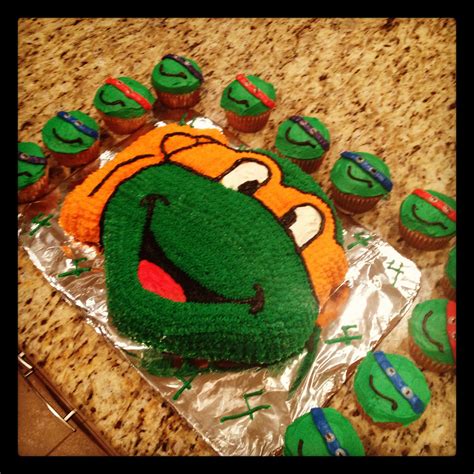 Teenage Mutant Ninga Turtle Cake Tmnt Birthday Ninja Turtles Birthday