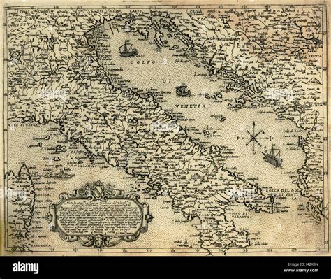 Map Of Italy And The Eastern Coast Of The Adriatic Sea Camocio Giovanni