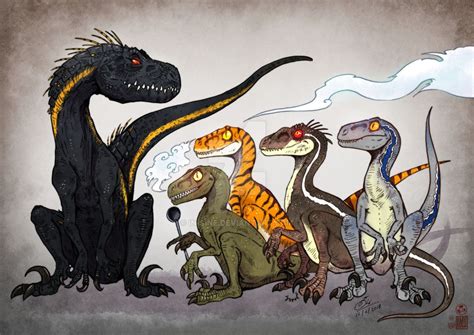 25th Raptors Generation By In Sine Dinosaurios Arte De Dinosaurio Dinosaurios Jurassic World