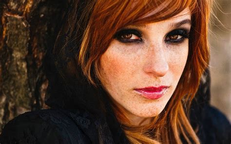 Hd Wallpaper Vica Kerekes Red Hair Freckles Face Model Actress Portrait Wallpaper Flare