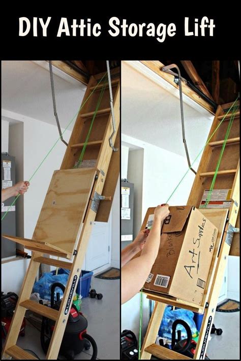 Diy Garage Attic Storage Lift Ideas