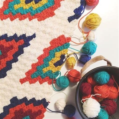 Southwestern Style Crochet Throw Stuff Steph Makes