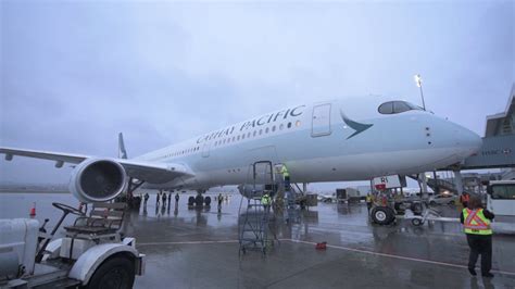 Cathay Pacific A350 First Visit To Vancouver Youtube