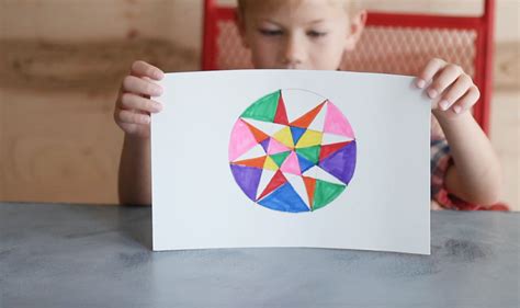 Create Circle Geometric Art Crafts For Kids