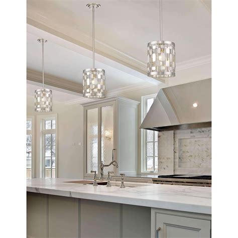 brushed nickel 1 light mini pendant style 430mp bn avery home lighting contemporary style