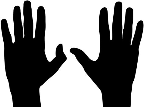 Hands Silhouette Free Vector Silhouettes