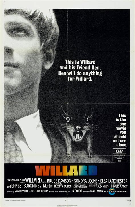 Willard (1971) | Willard movie, Movie posters, Horror 