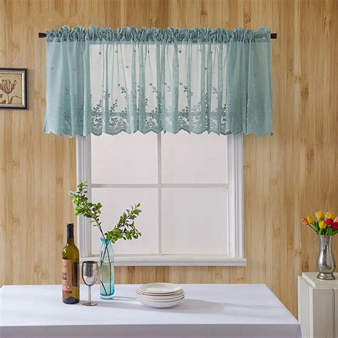 Modern Lace Jacquard Curtains Bottom Coffee Short Curtain Kitchen