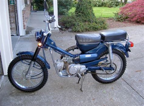 The honda 90 trail ct90 was produced for 10 more years until 1969 by the honda ct110 trail bike, which was essentially the same bike with a larger engine. Honda trail 90 restore | bromfietsen | Pinterest | Honda ...