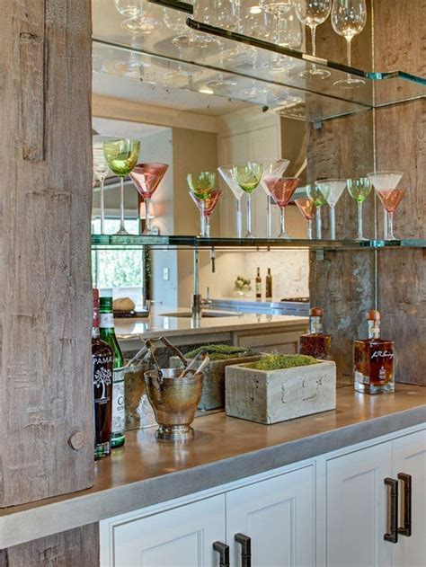 Glass Shelves Bar Ideas Pictures Remodel And Decor