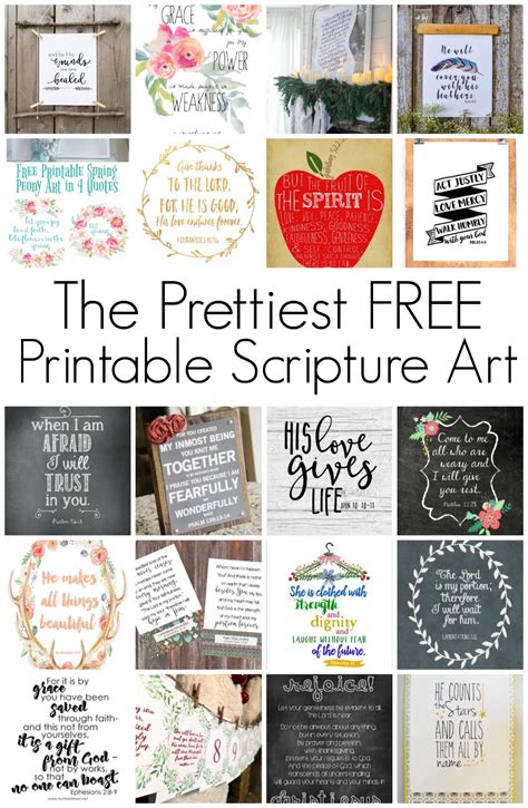 Maybe you would like to learn more about one of these? Free Printable Scripture Art - Salvaged Living