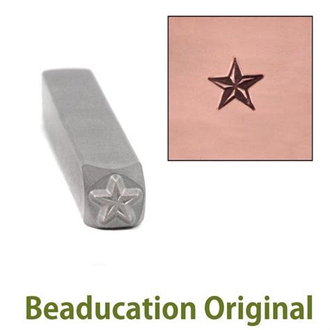 Nautical Star Metal Design Stamp 5mm Metal Stamping Punch Tools For