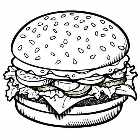 Detalles dibujos para colorear hamburguesa última camera edu vn