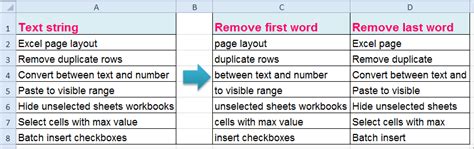 I thank you for reading and hope to see you on our blog next. How to remove first / last word from text string in cell?