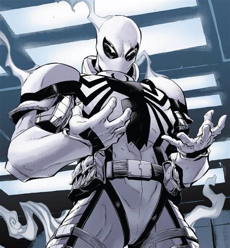 Anti Venomwhite Suit Marvel Spiderman Art Venom Comics Anti Venom