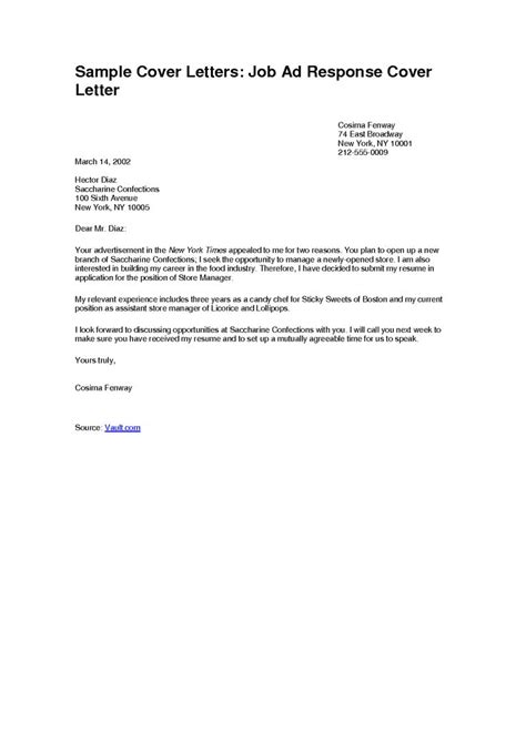 This simple cover letter provides an excellent start. Simple Job Cover Letter Examples Resume Builder Resume ...