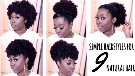9 Quick Hairstyles For Short To Medium Natural Hair Type 4a 4b 4c