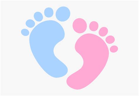 Clipart Baby Footprints Pink And Blue Footprints Hd Png Download