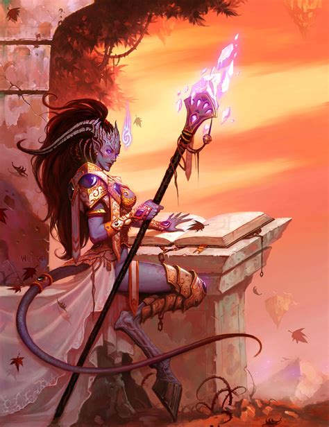Female Draenei Illustration World Of Warcraft The Burning Crusade